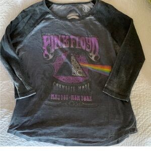 Recycled Karma Pink Floyd, paper thin, 3/4  sleeve shirt M* 🎵 🌈
